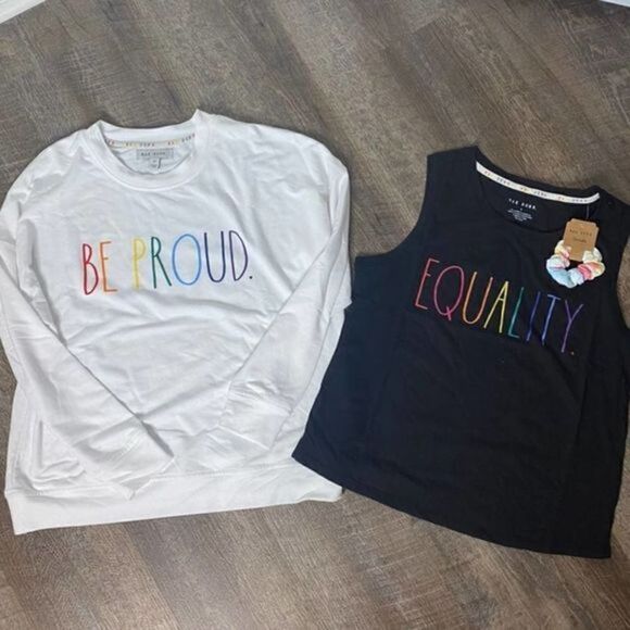 Rae Dunn Pride Tops-Set of 2‎ Size Small - Picture 1 of 3
